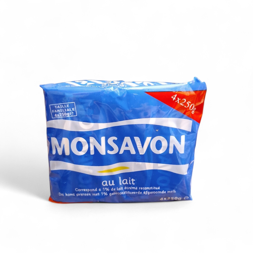 4pc Monsavon Au Lait Bar Soap 250g. New